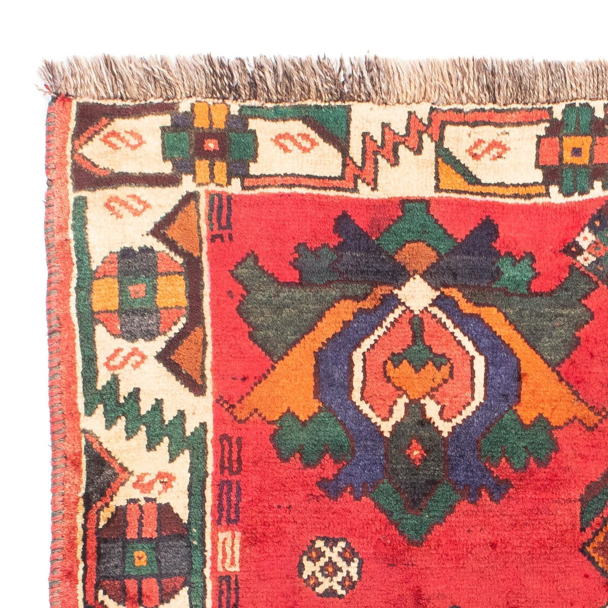 Alfombra persa - Nómada - 159 x 117 cm - rojo oscuro