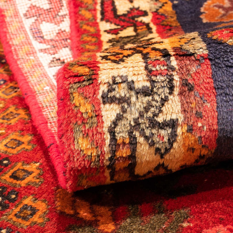 Alfombra persa - Nómada - 159 x 106 cm - rojo oscuro