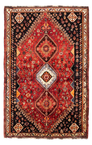 Alfombra persa - Nómada - 255 x 170 cm - rojo oscuro