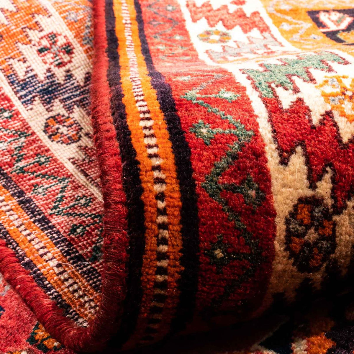 Alfombra persa - Nómada - 240 x 167 cm - rojo oscuro