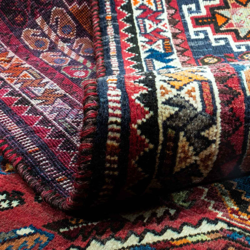 Alfombra persa - Nómada - 282 x 165 cm - rojo oscuro