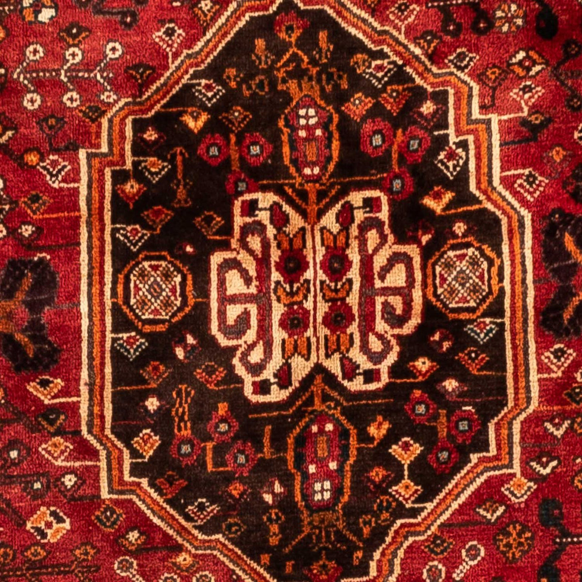 Alfombra persa - Nómada - 253 x 160 cm - rojo oscuro