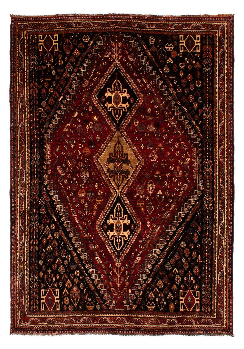 Alfombra persa - Nómada - 266 x 187 cm - rojo oscuro