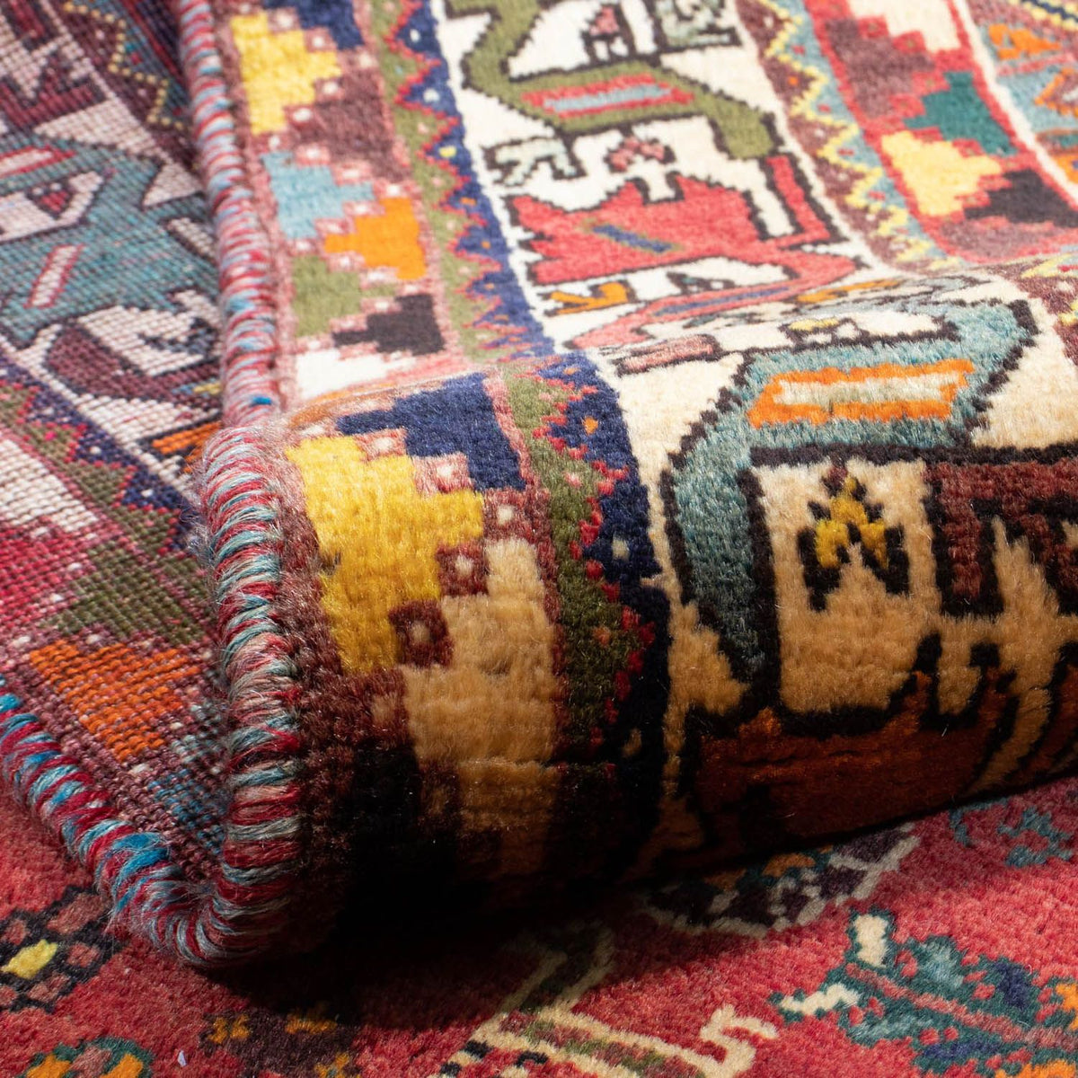 Alfombra persa - Nómada - 283 x 185 cm - rojo