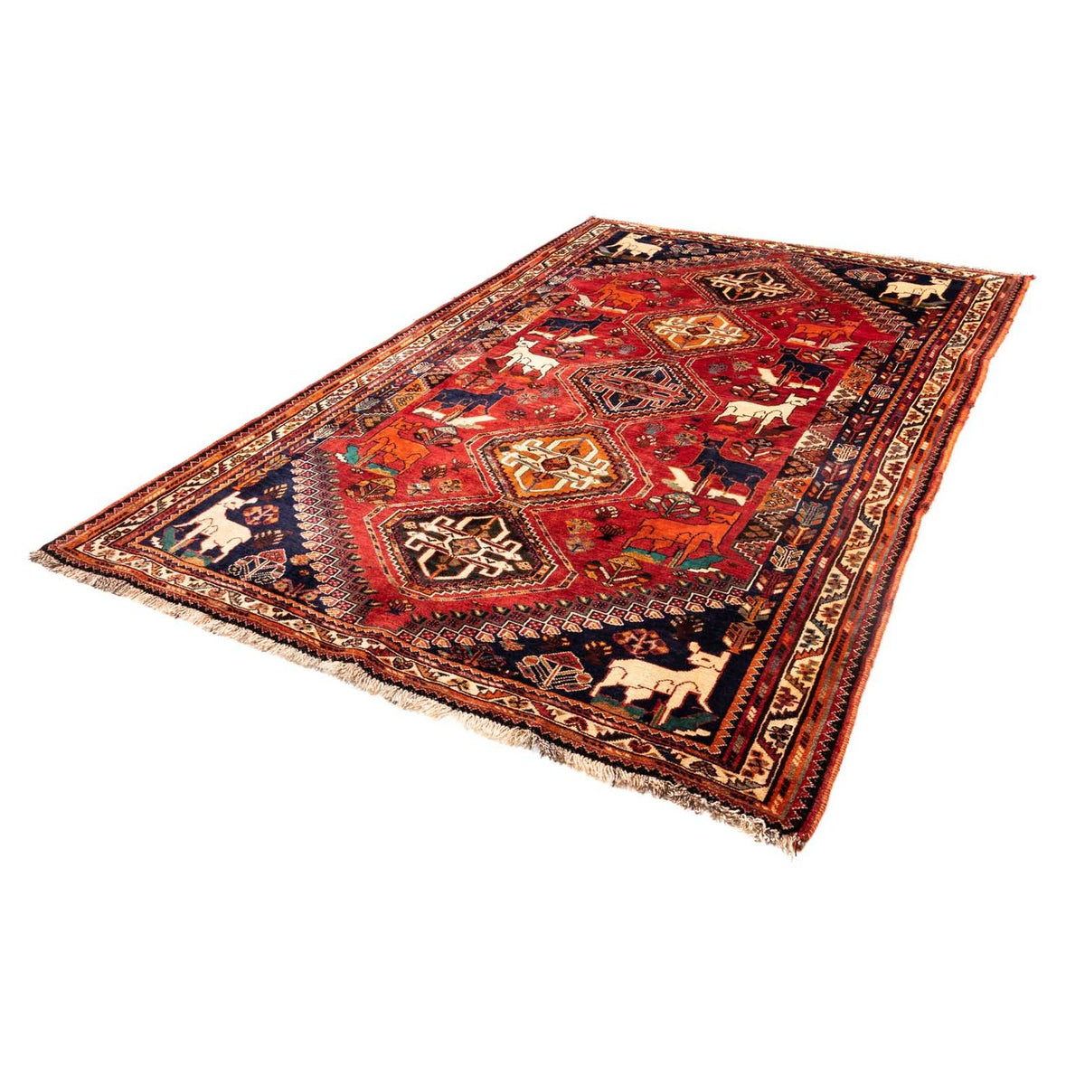 Alfombra persa - Nómada - 265 x 172 cm - rojo