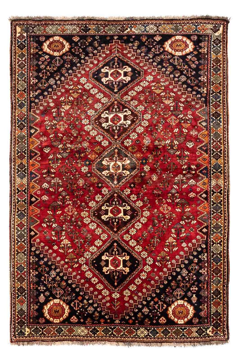 Alfombra persa - Nómada - 265 x 170 cm - rojo