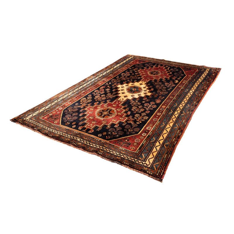 Alfombra persa - Nómada - 246 x 160 cm - azul oscuro