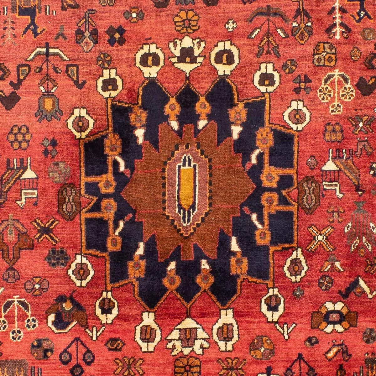 Alfombra persa - Nómada - 305 x 220 cm - rojo claro
