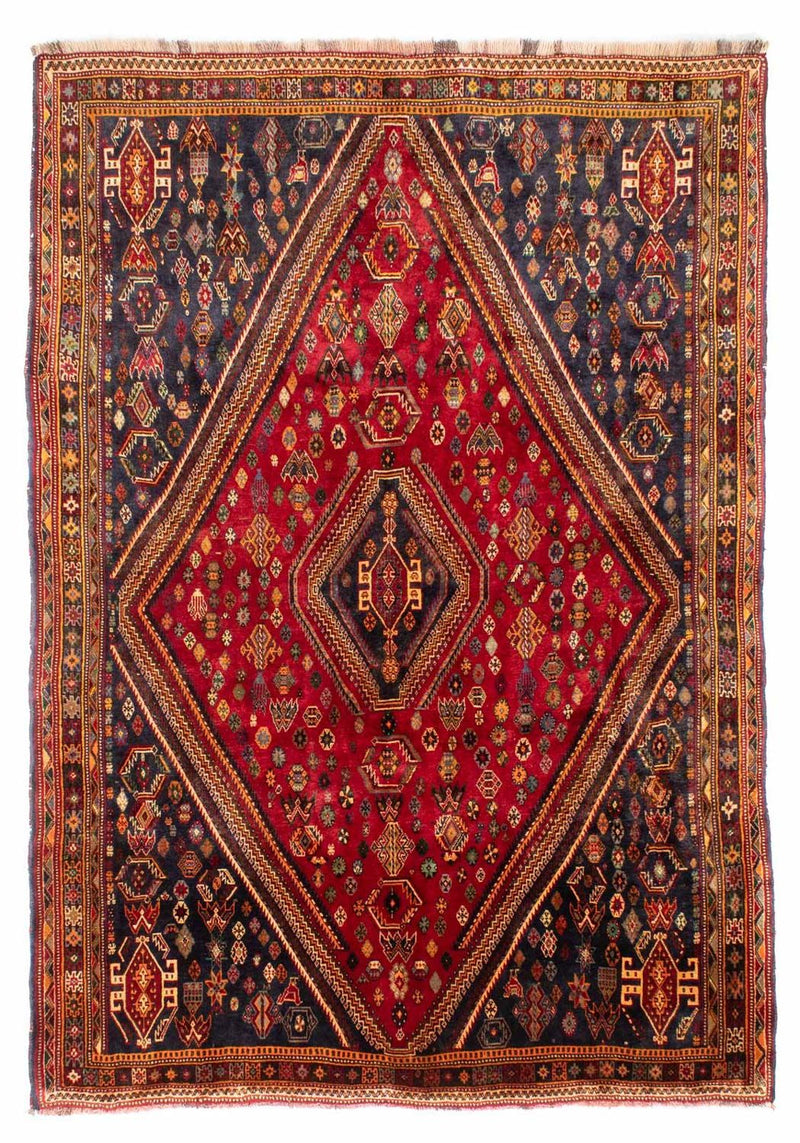 Alfombra persa - Nómada - 272 x 190 cm - rojo oscuro