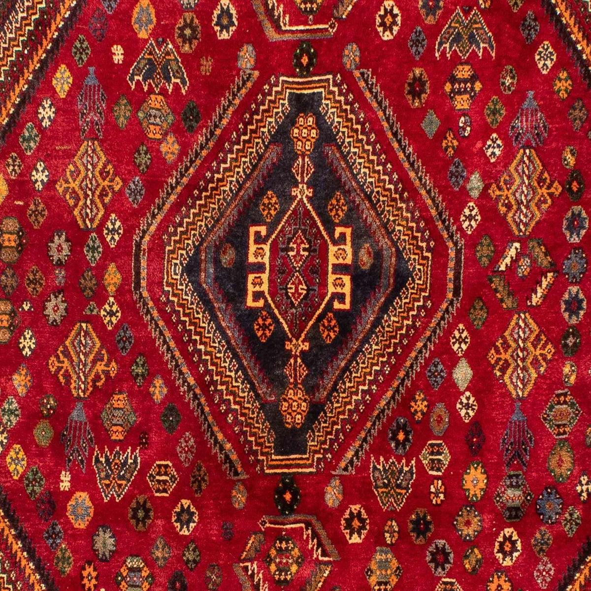 Alfombra persa - Nómada - 272 x 190 cm - rojo oscuro