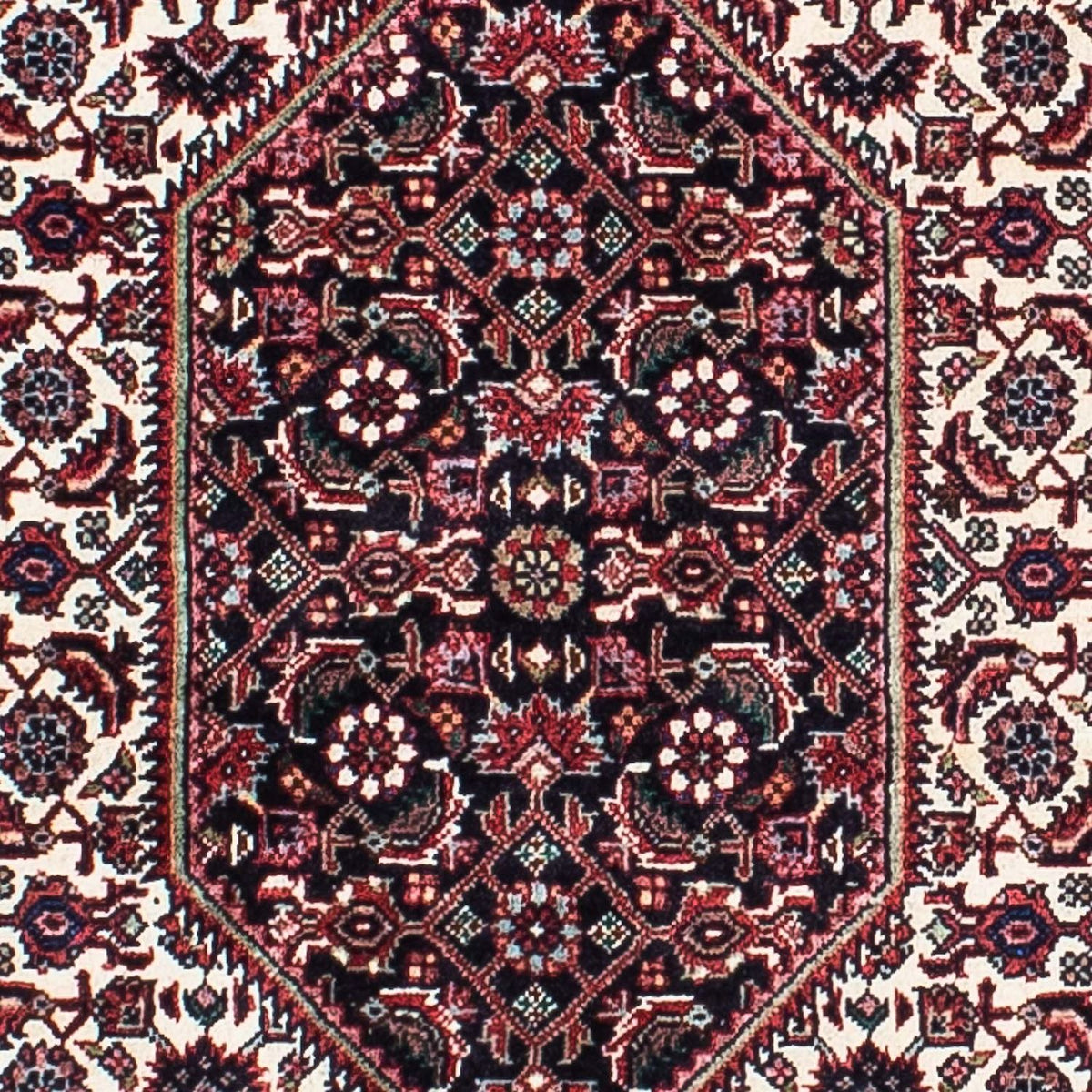 Alfombra persa - Bidjar - 202 x 133 cm - rojo