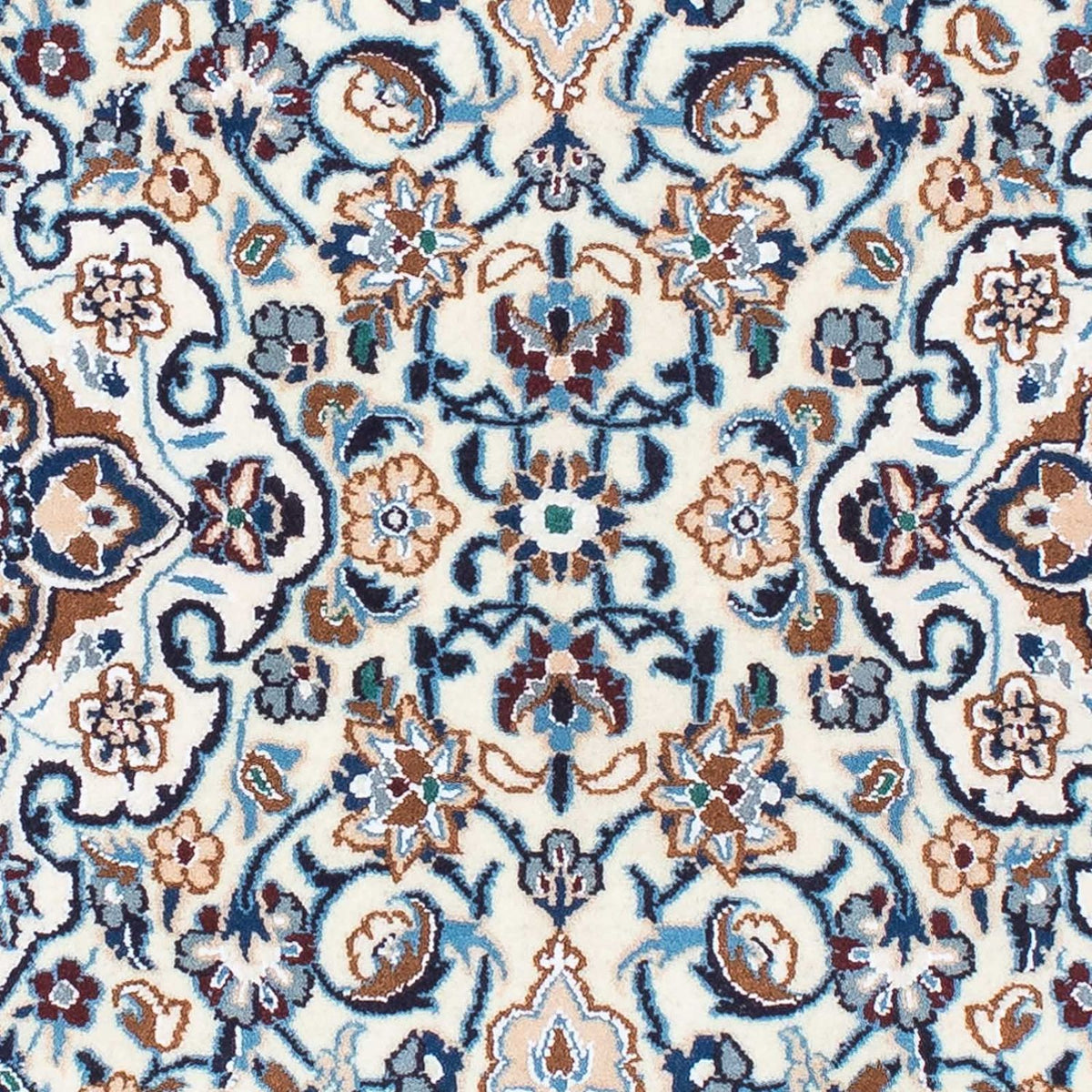 Alfombra de pasillo Alfombra Persa - Nain - Real - 196 x 59 cm - beige