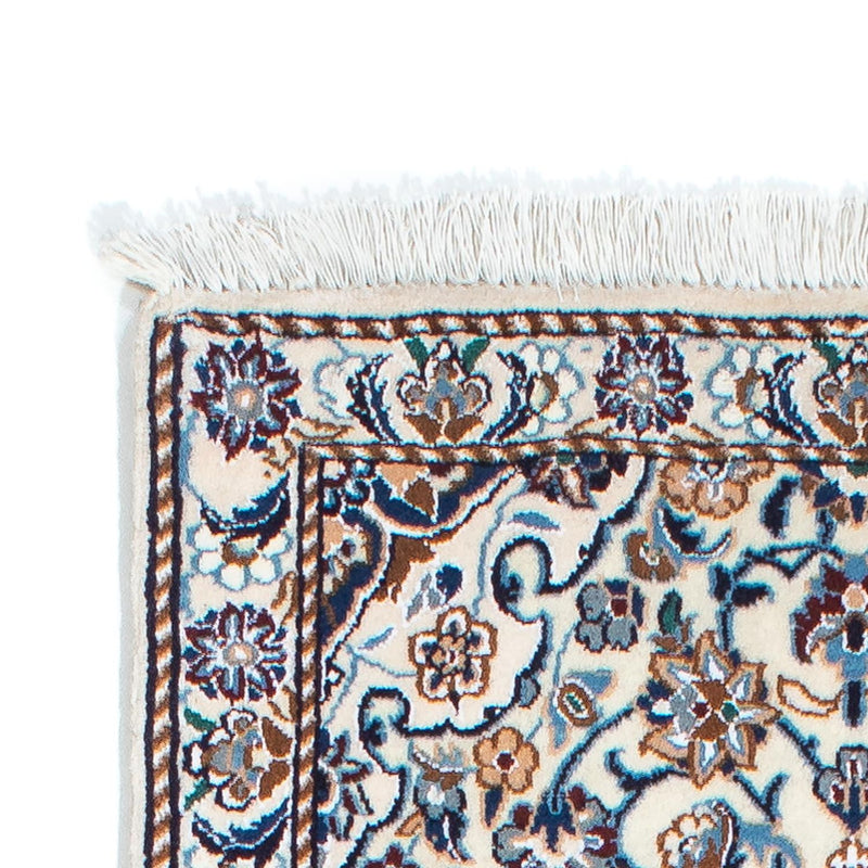 Alfombra de pasillo Alfombra Persa - Nain - Real - 196 x 59 cm - beige