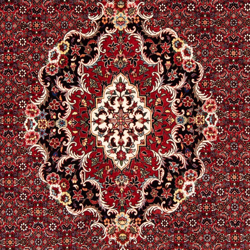 Alfombra persa - Bidjar - 229 x 172 cm - rojo oscuro