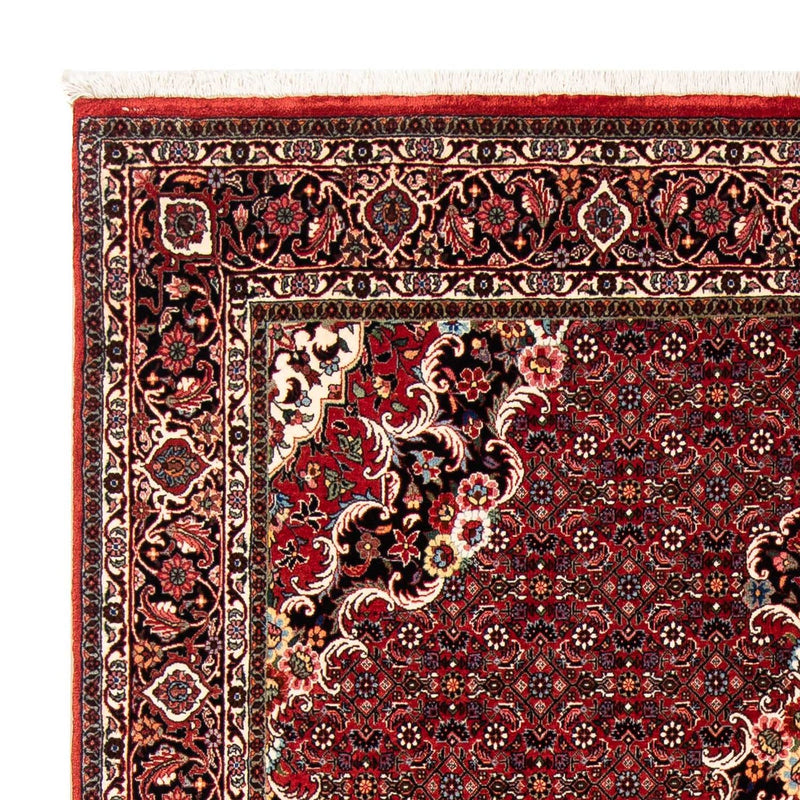 Alfombra persa - Bidjar - 229 x 172 cm - rojo oscuro