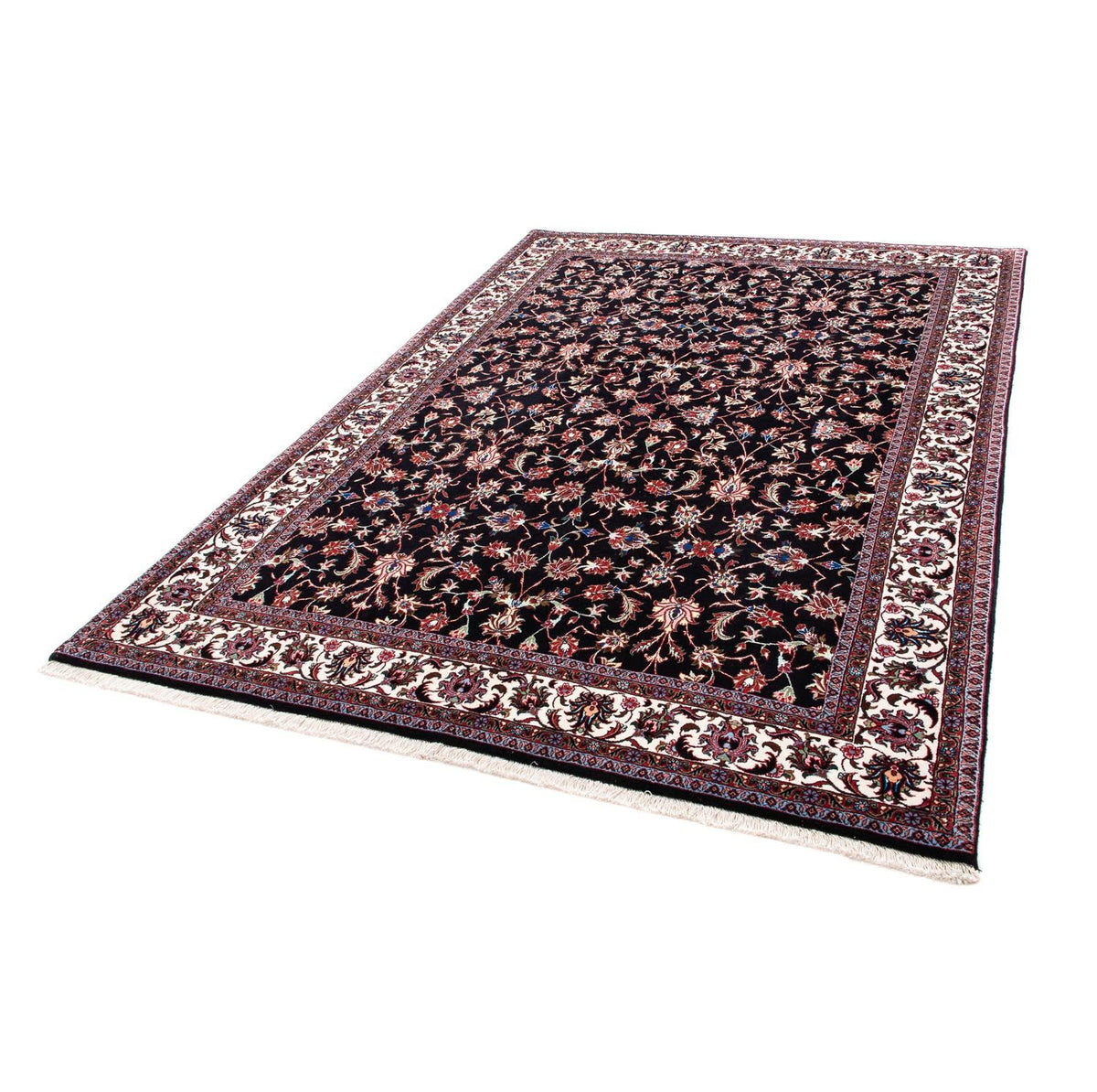 Alfombra persa - Bidjar - 237 x 167 cm - azul oscuro