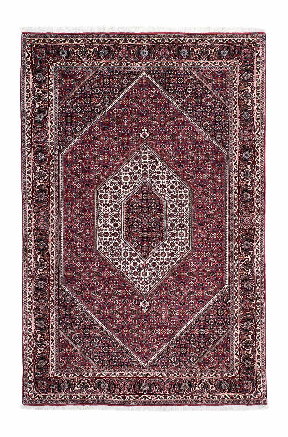 Alfombra persa - Bidjar - 200 x 130 cm - rojo