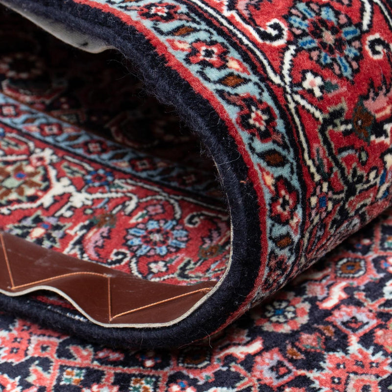 Alfombra de pasillo Alfombra persa - Bidjar - 418 x 86 cm - rojo claro