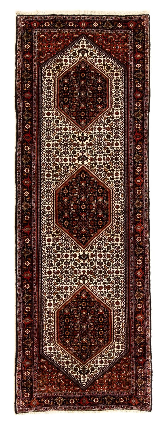 Alfombra de pasillo Alfombra persa - Bidjar - 235 x 74 cm - rojo oscuro
