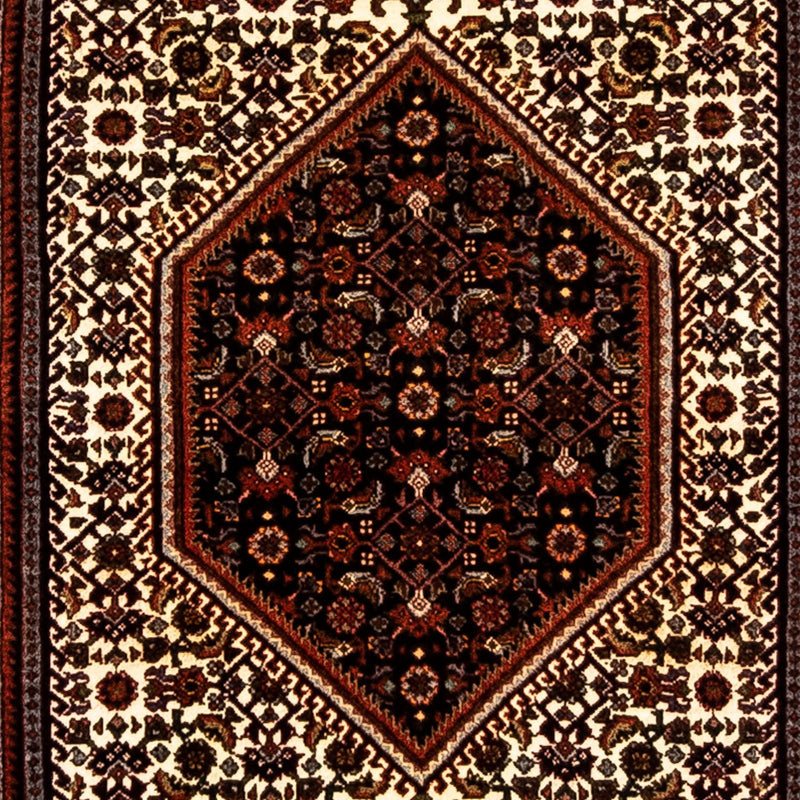 Alfombra de pasillo Alfombra persa - Bidjar - 235 x 74 cm - rojo oscuro