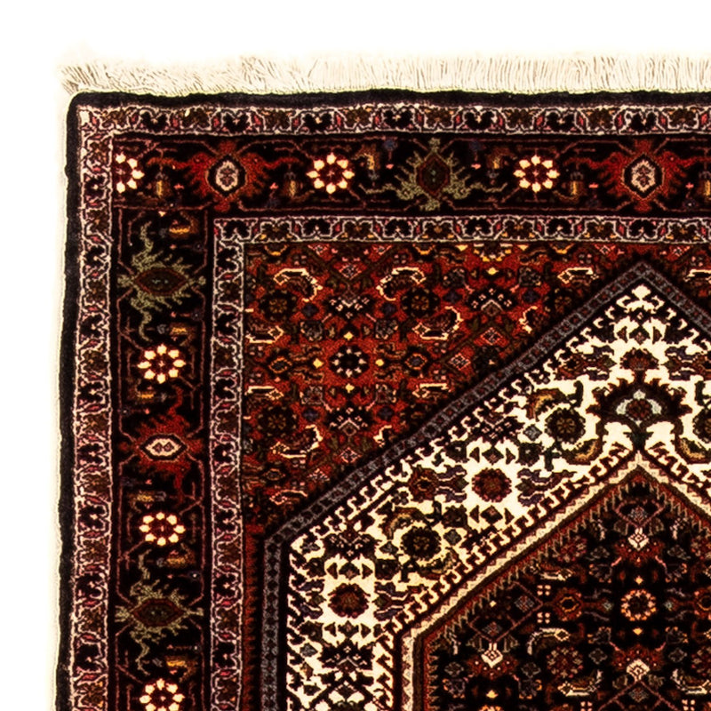 Alfombra de pasillo Alfombra persa - Bidjar - 235 x 74 cm - rojo oscuro