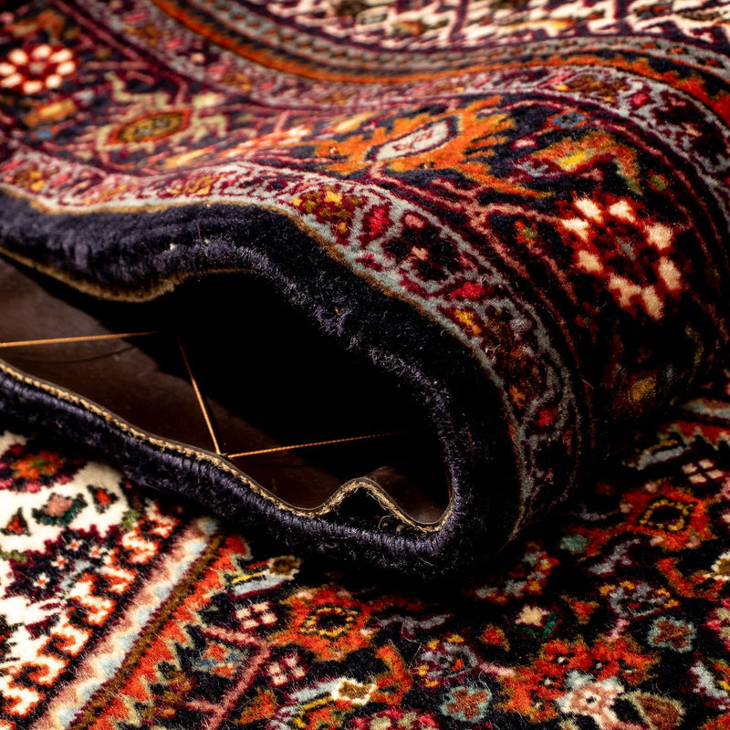 Alfombra de pasillo Alfombra persa - Bidjar - 235 x 74 cm - rojo oscuro