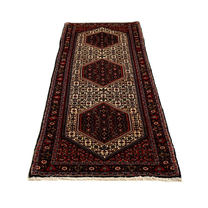 Alfombra de pasillo Alfombra persa - Bidjar - 235 x 74 cm - rojo oscuro