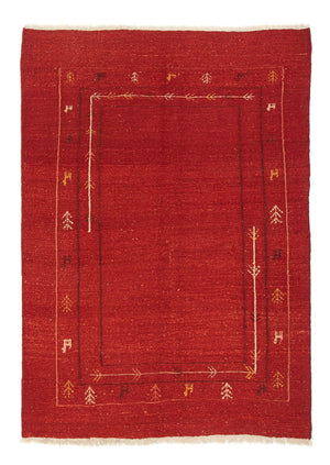 Alfombra Gabbeh - Persa - 200 x 142 cm - rojo