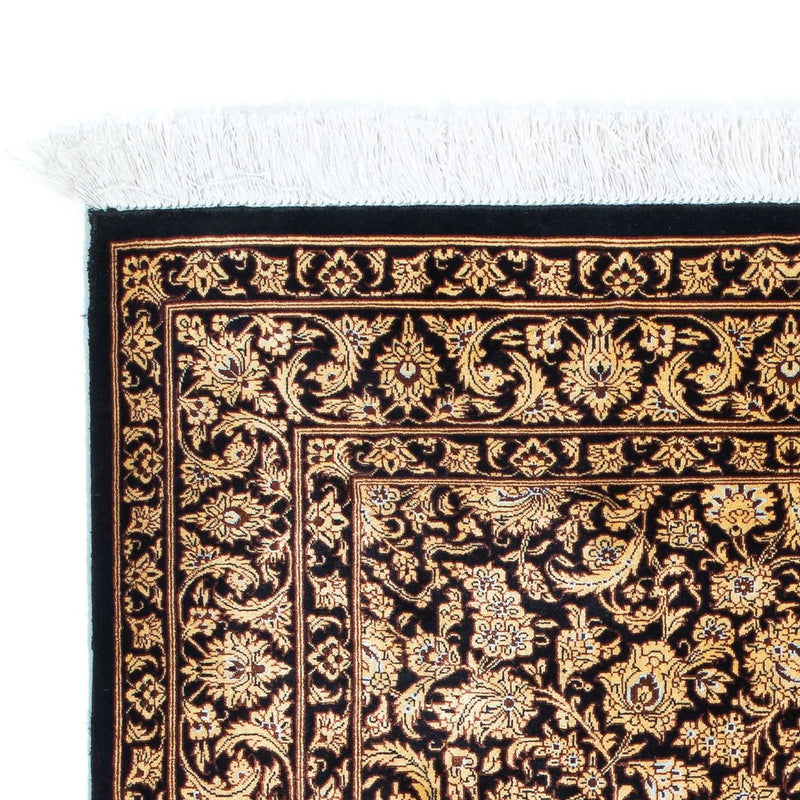 Alfombra persa - Ghom - 118 x 80 cm - azul oscuro