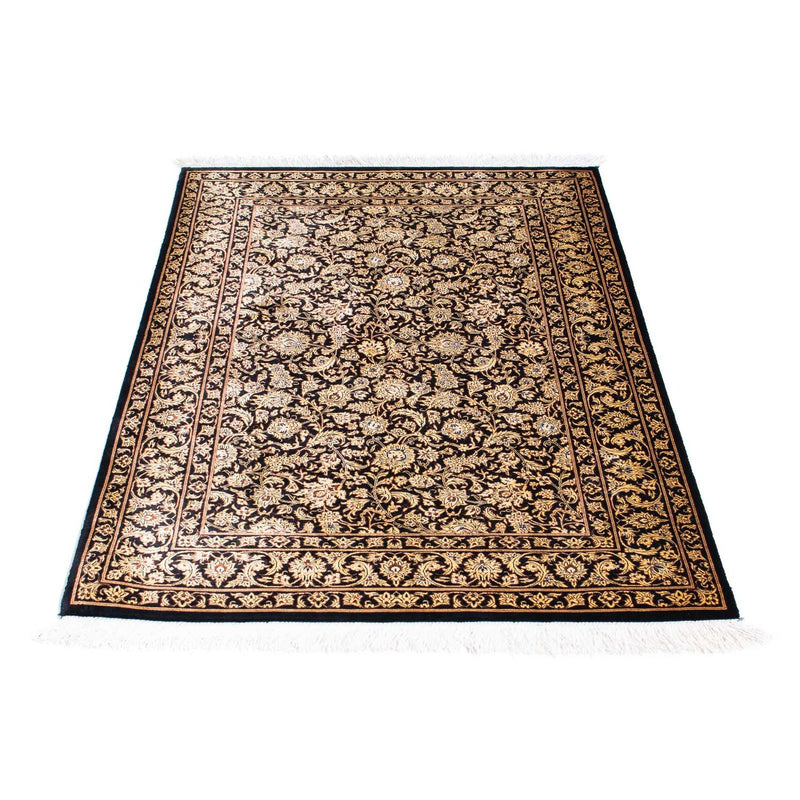 Alfombra persa - Ghom - 118 x 80 cm - azul oscuro