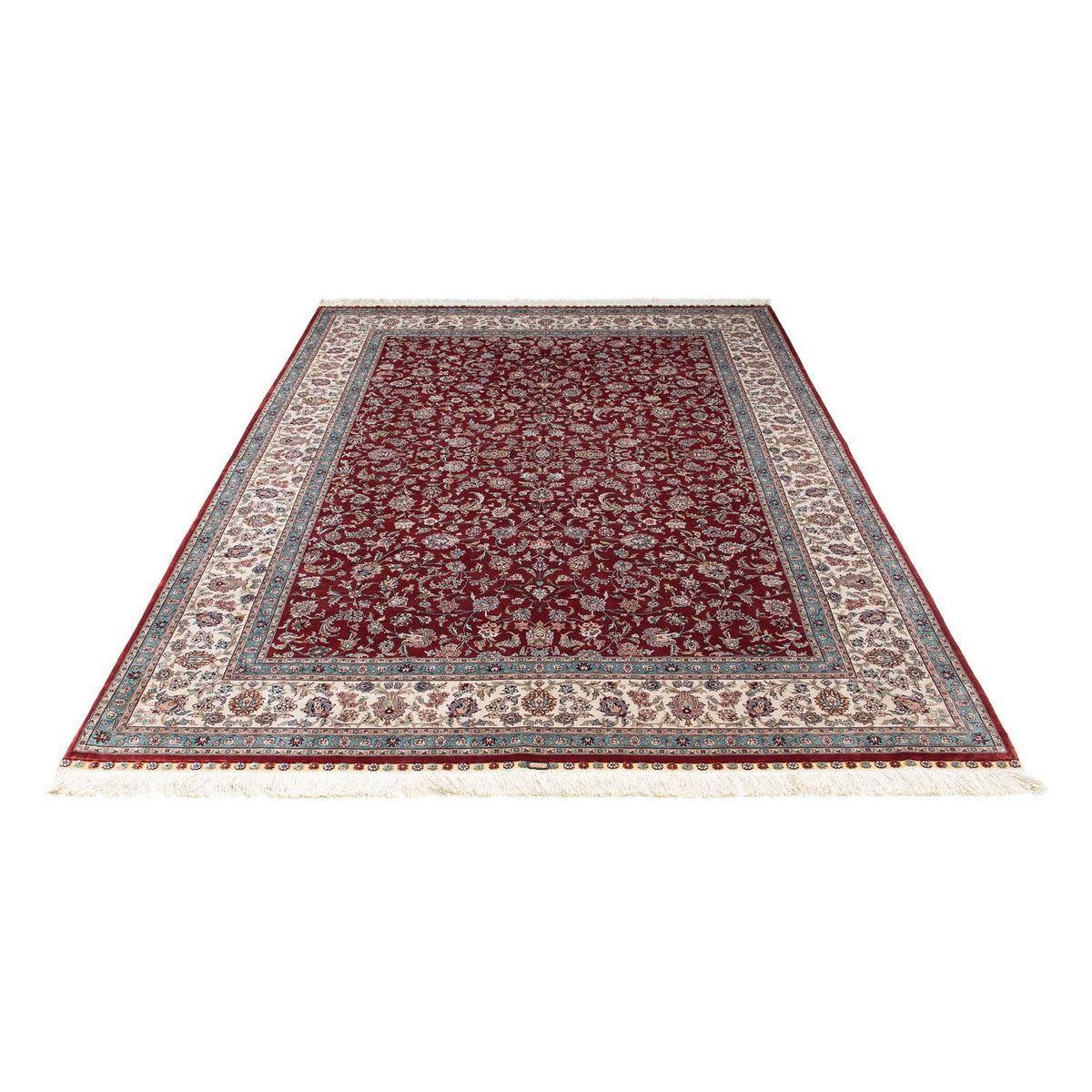 Alfombra oriental - Hereke - 246 x 170 cm - rojo oscuro