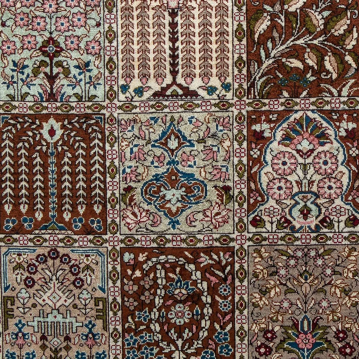 Alfombra persa - Ghom - 91 x 59 cm - multicolor