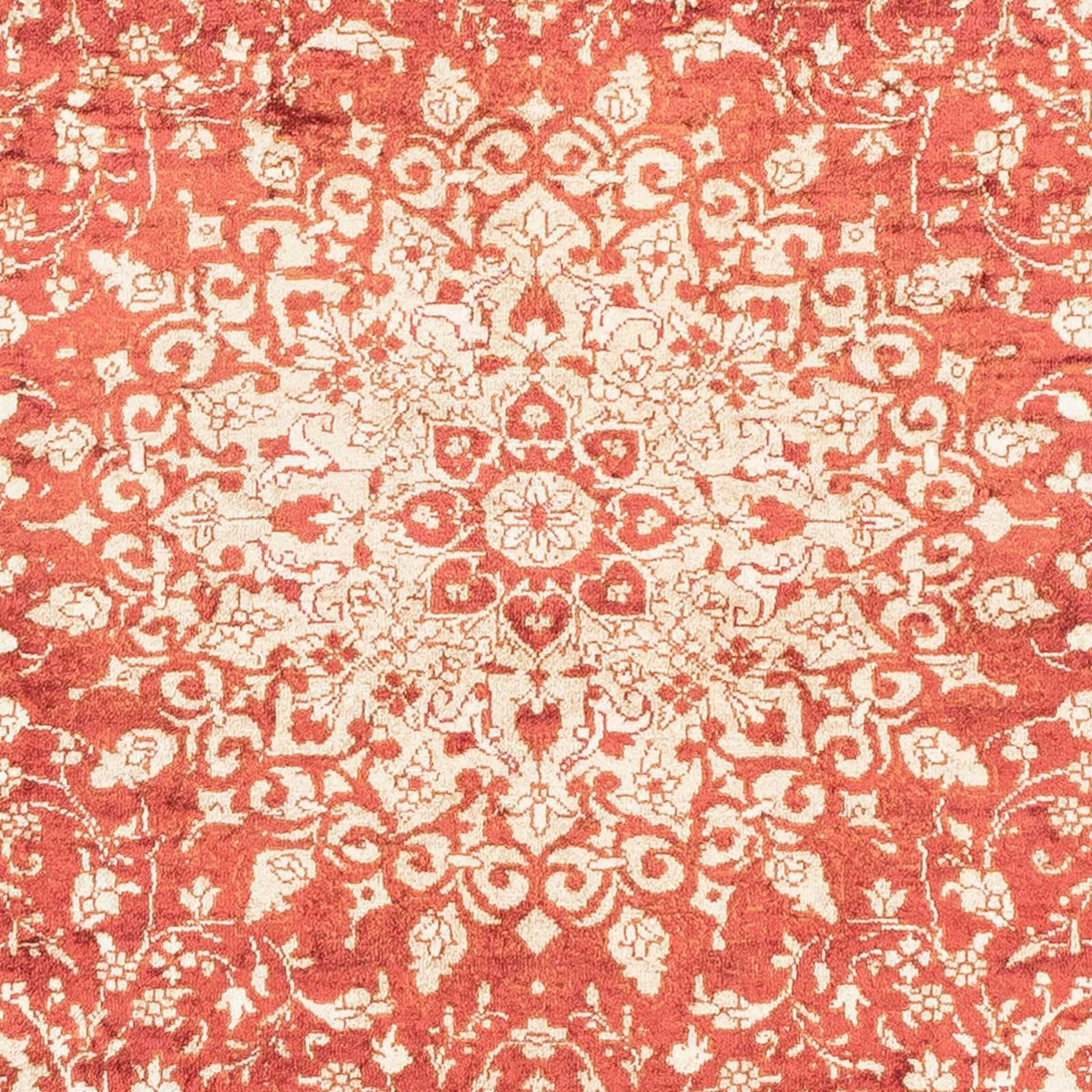 Alfombra oriental - Hereke - 122 x 69 cm - rojo oscuro