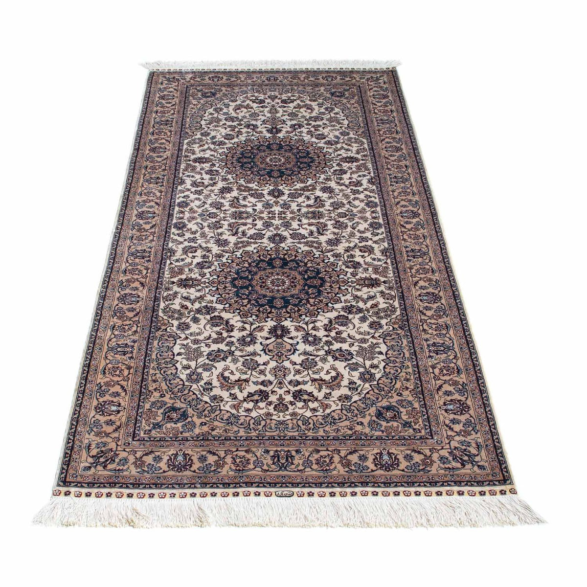 Alfombra de pasillo Alfombra oriental - Hereke - 185 x 78 cm - beige