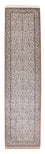 Alfombra de pasillo Alfombra oriental - Hereke - 368 x 78 cm - rojo oscuro