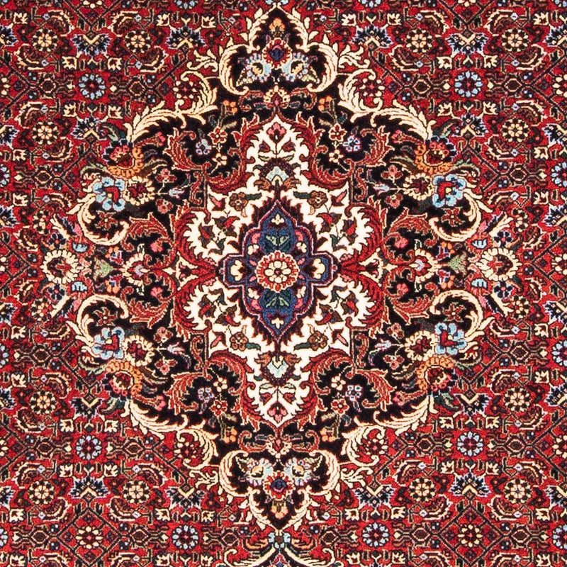 Alfombra persa - Bidjar - 165 x 110 cm - rojo oscuro