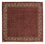 Alfombra persa - Bidjar cuadrado - 203 x 197 cm - rojo oscuro
