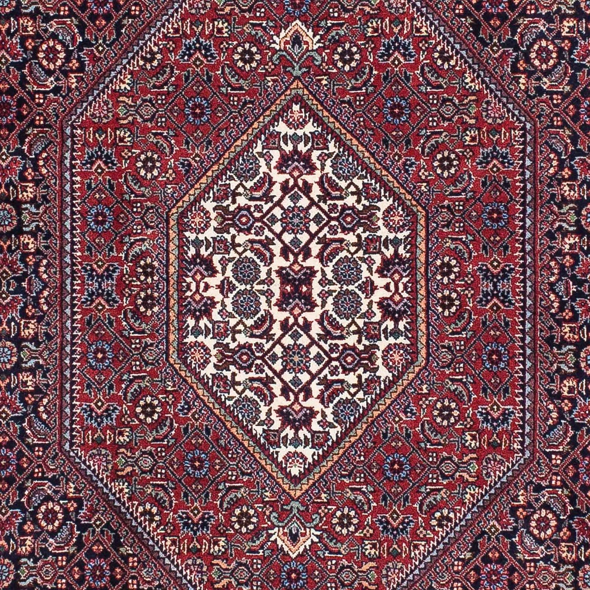 Alfombra de pasillo Alfombra persa - Bidjar - 202 x 99 cm - azul oscuro
