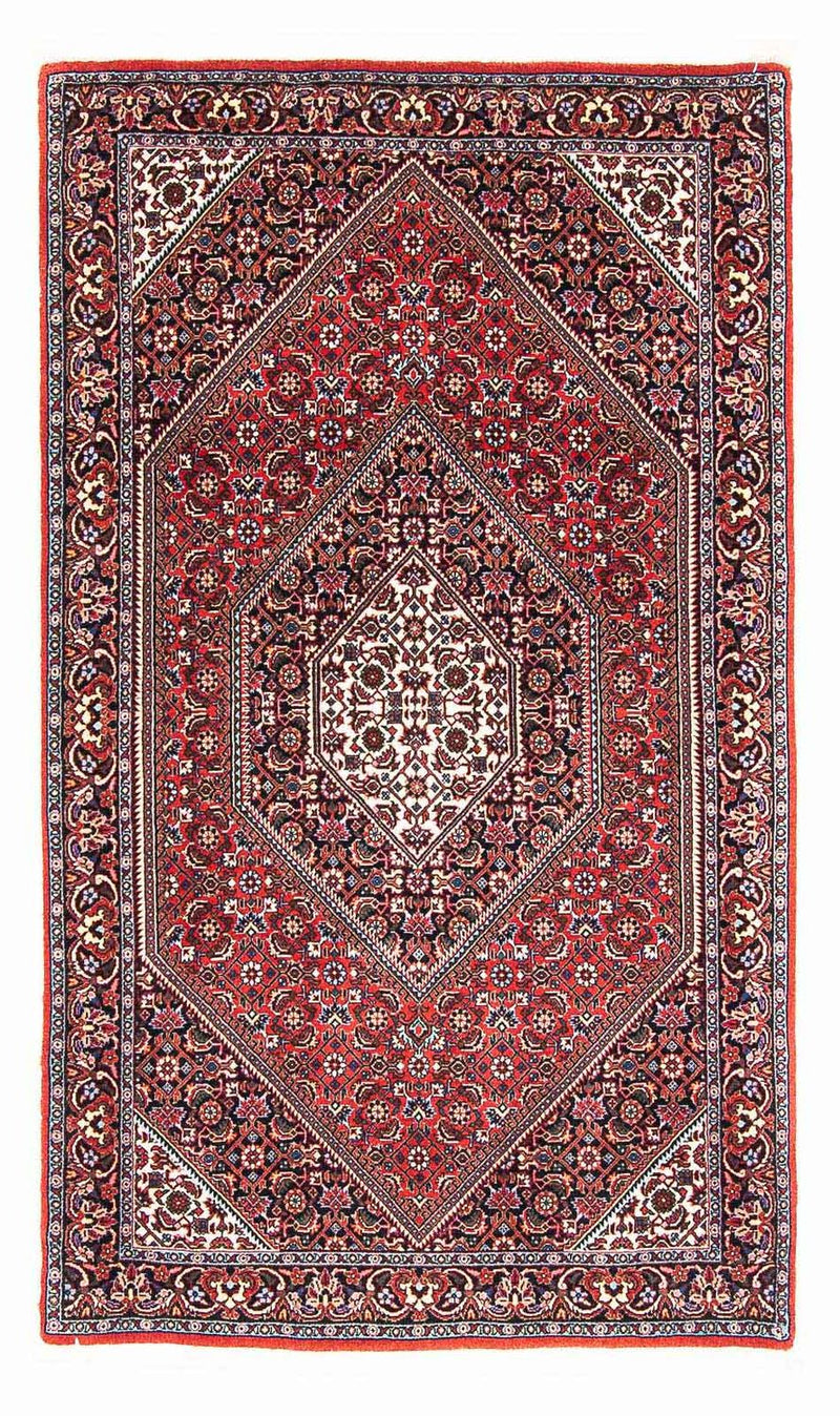 Alfombra persa - Bidjar - 151 x 88 cm - rojo