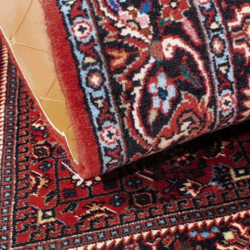 Alfombra persa - Bidjar - 151 x 88 cm - rojo