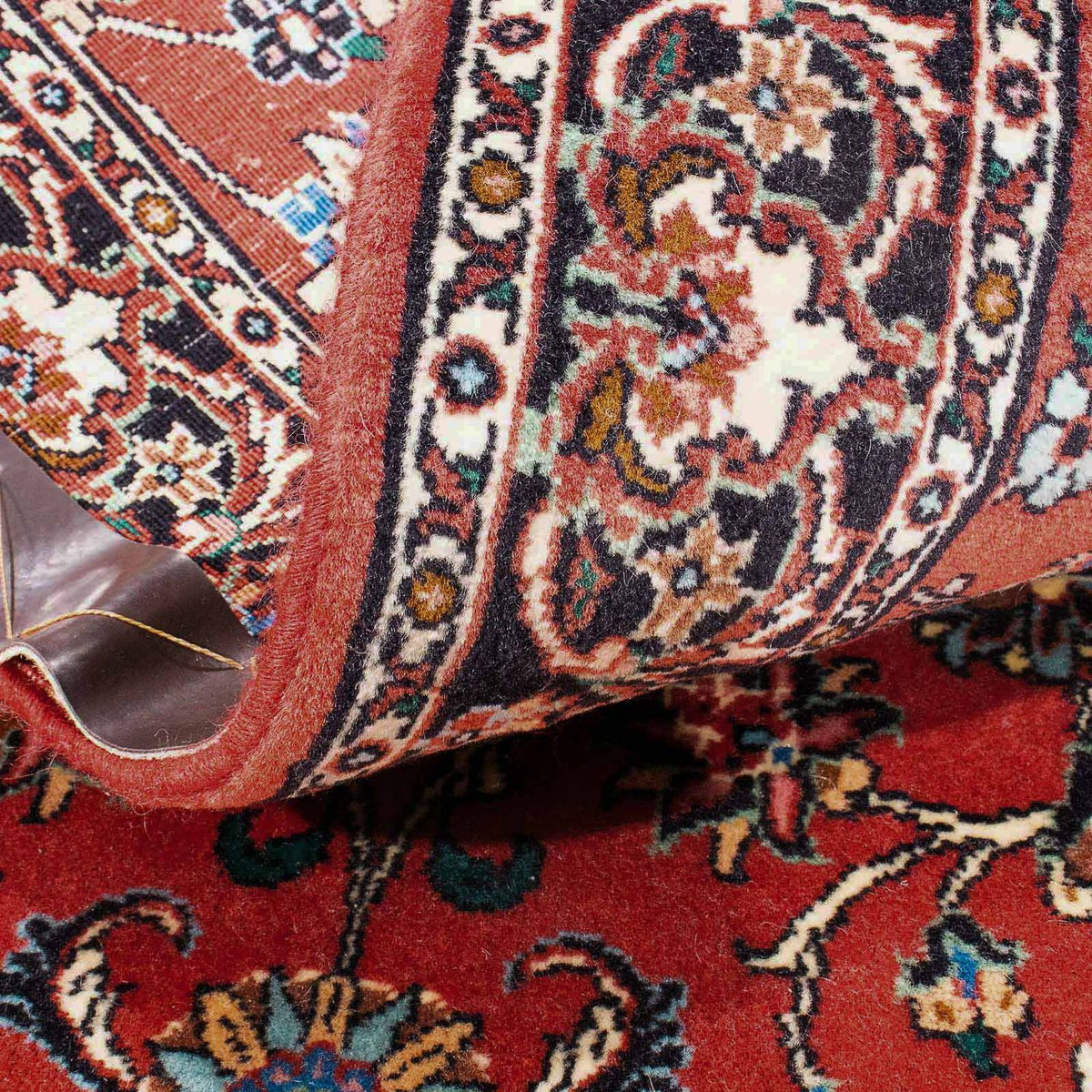 Alfombra persa - Bidjar - 138 x 70 cm - rojo