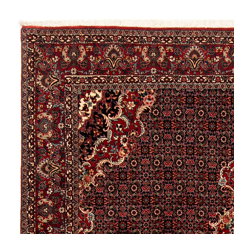 Alfombra persa - Bidjar - 252 x 200 cm - rojo oscuro