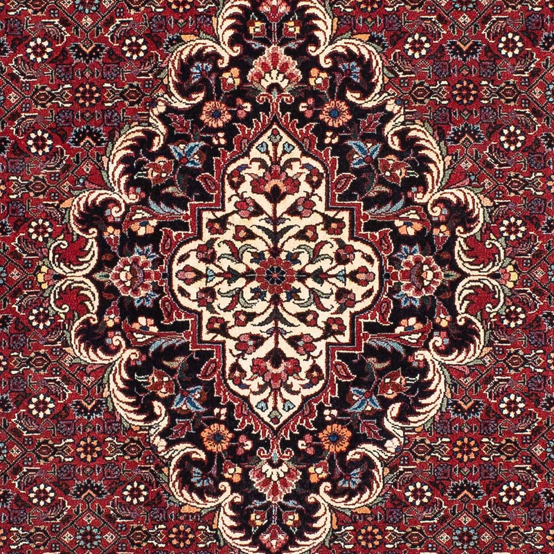 Alfombra de pasillo Alfombra persa - Bidjar - 202 x 104 cm - rojo oscuro