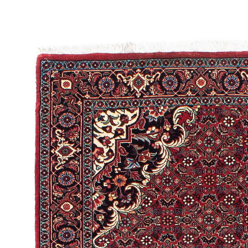 Alfombra de pasillo Alfombra persa - Bidjar - 202 x 104 cm - rojo oscuro