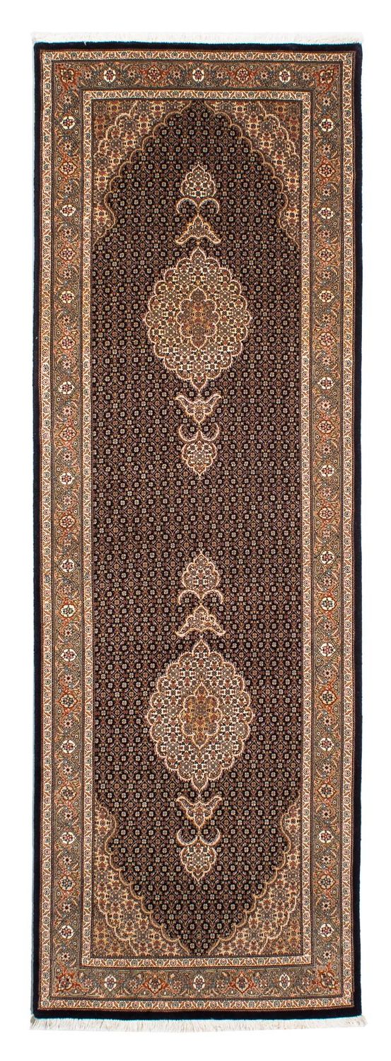 Alfombra de pasillo Alfombra persa - Tabriz - 248 x 81 cm - azul oscuro