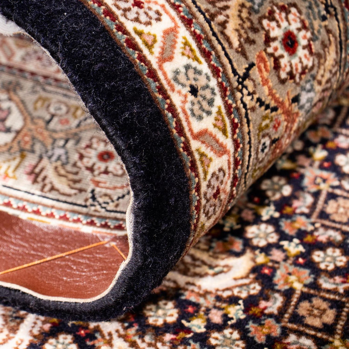 Alfombra de pasillo Alfombra persa - Tabriz - 248 x 81 cm - azul oscuro