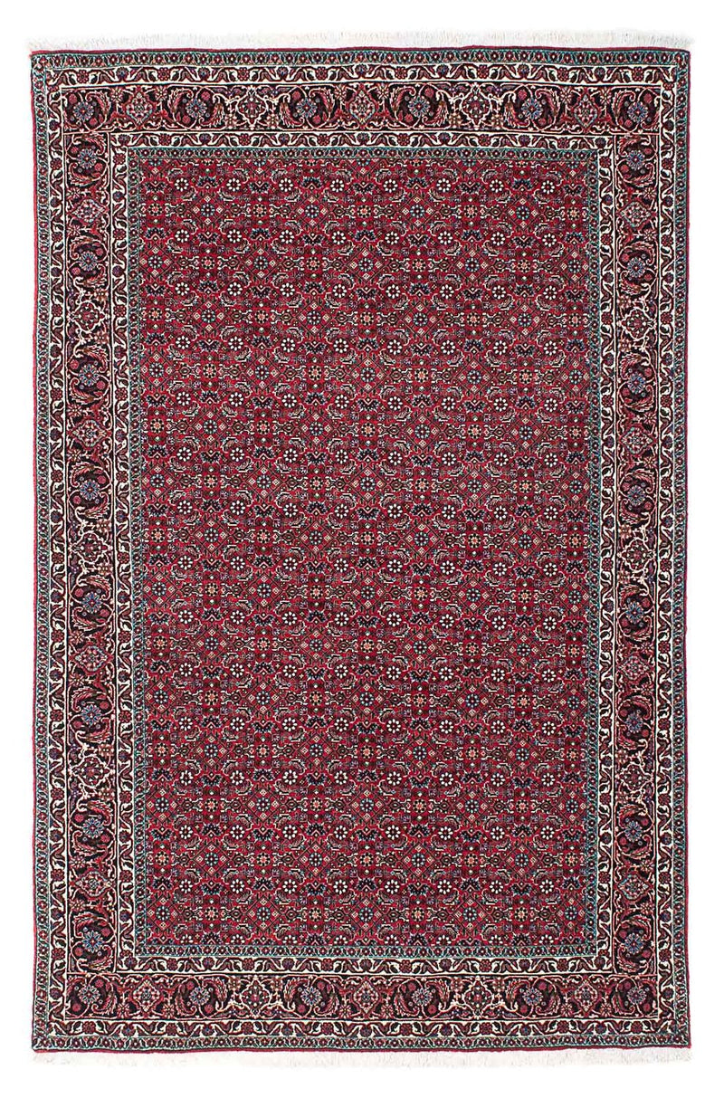 Alfombra persa - Bidjar - 209 x 132 cm - rojo