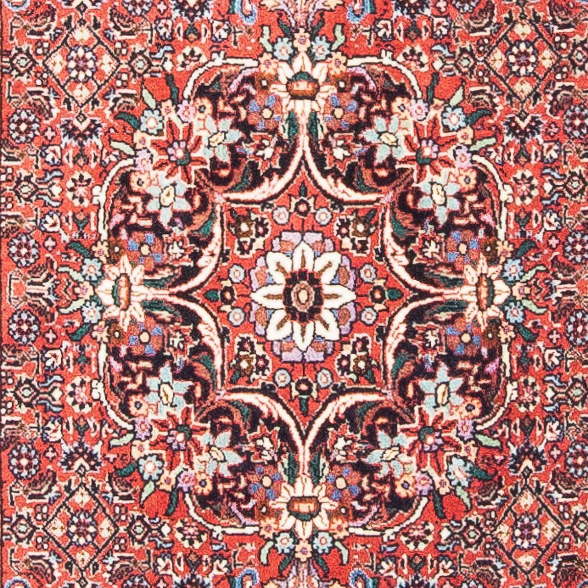 Alfombra persa - Bidjar - 142 x 67 cm - rojo claro