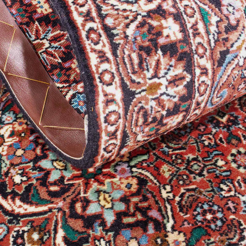 Alfombra persa - Bidjar - 142 x 67 cm - rojo claro