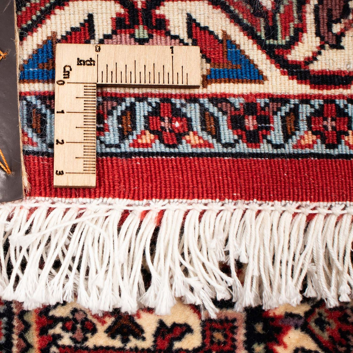 Alfombra persa - Bidjar - 261 x 206 cm - rojo oscuro